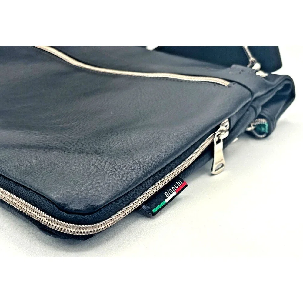Bianchi Shoulder‎ Bag 2Way TBPI-03 Black A4 Celeste Bicycle Crossbody Travel Bag